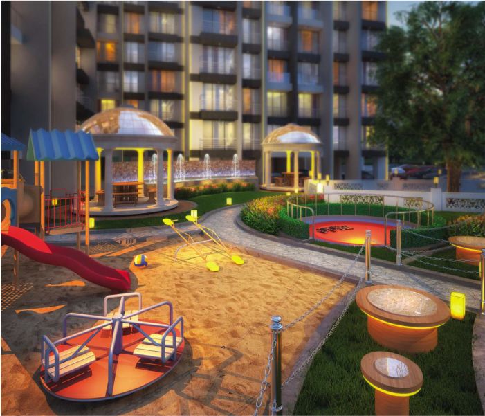Children play area and garden